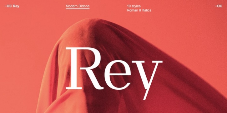 -OC Rey font preview