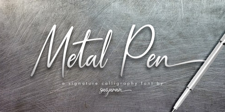 Metal Pen font preview
