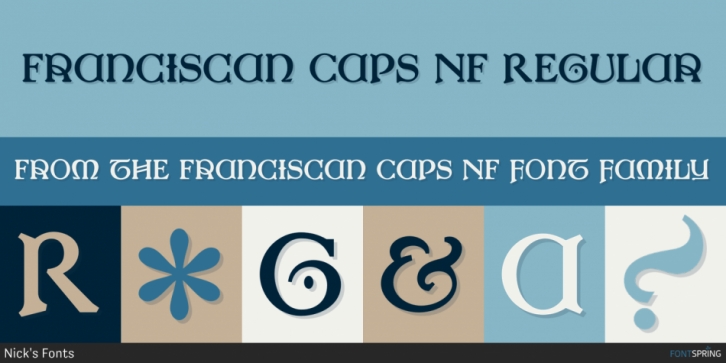 Franciscan Caps NF font preview