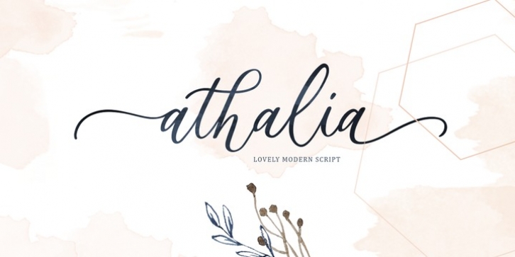 Athalia Script font preview