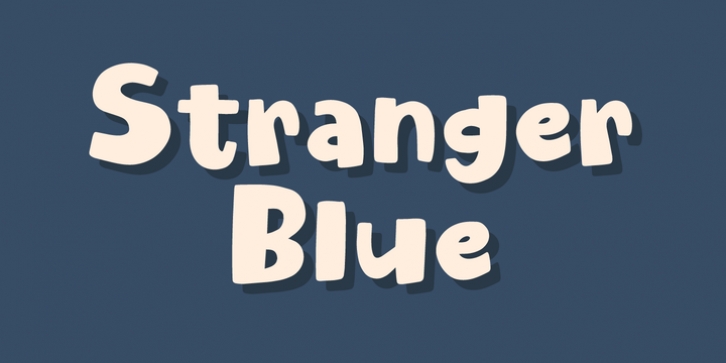 Stranger Blue font preview