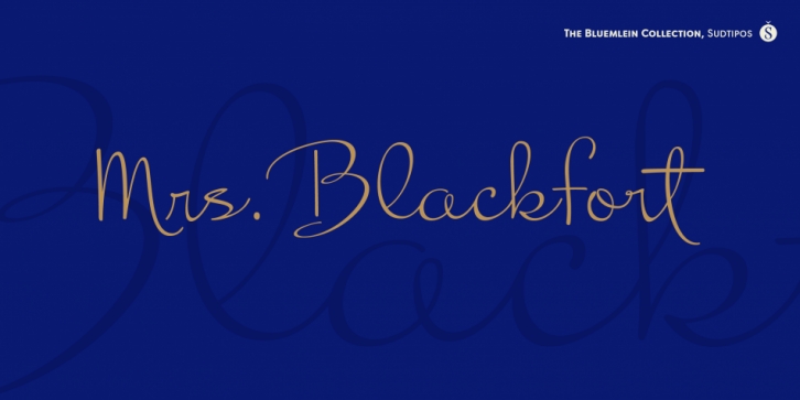 Mrs Blackfort Pro font preview
