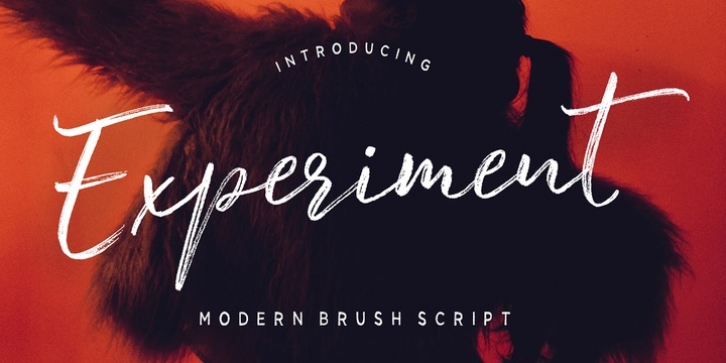Experiment Brush Script font preview