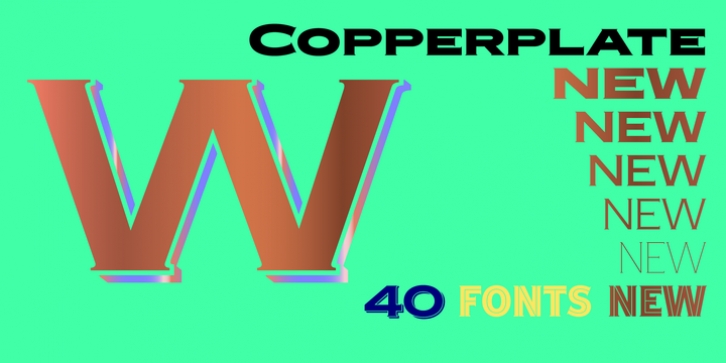 Copperplate New font preview