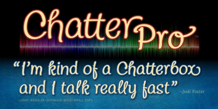 Chatter Pro font preview