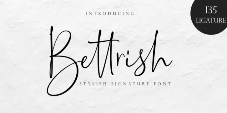 Bettrish font preview