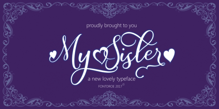 My Sister font preview