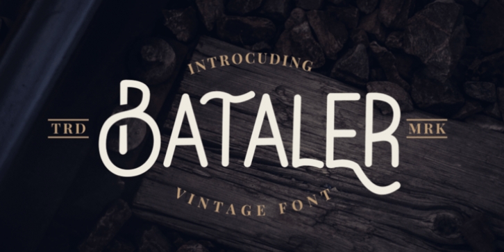 Bataler font preview