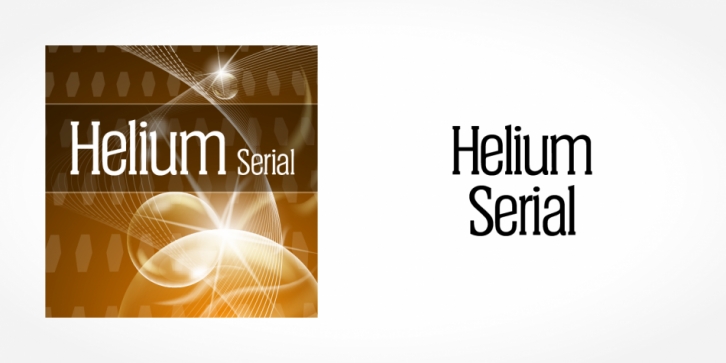 Helium Serial font preview