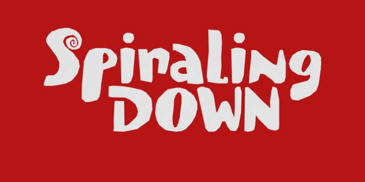 Spiraling Down font preview