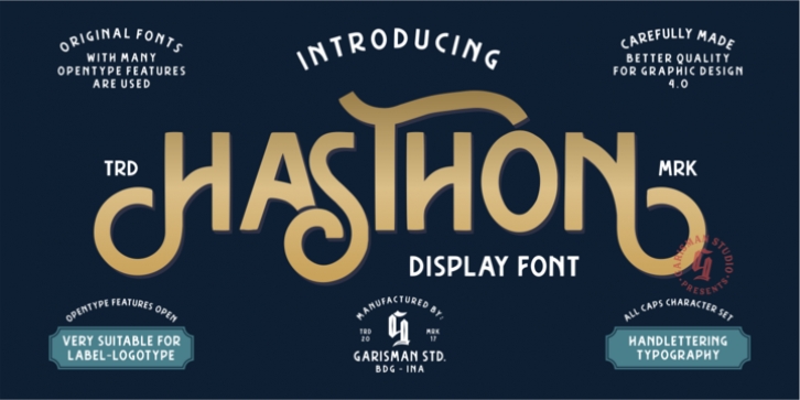 Hasthon font preview