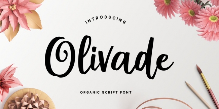 Olivade font preview