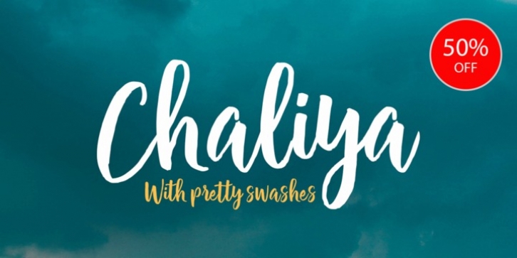 Chaliya Script font preview