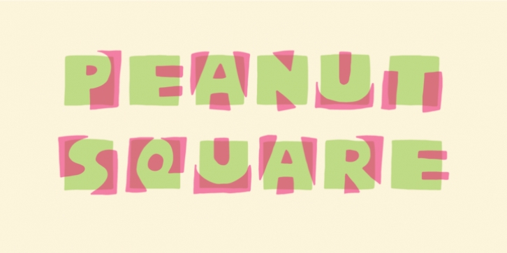 Peanut Square Layer font preview