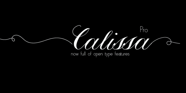 Calissa Pro font preview