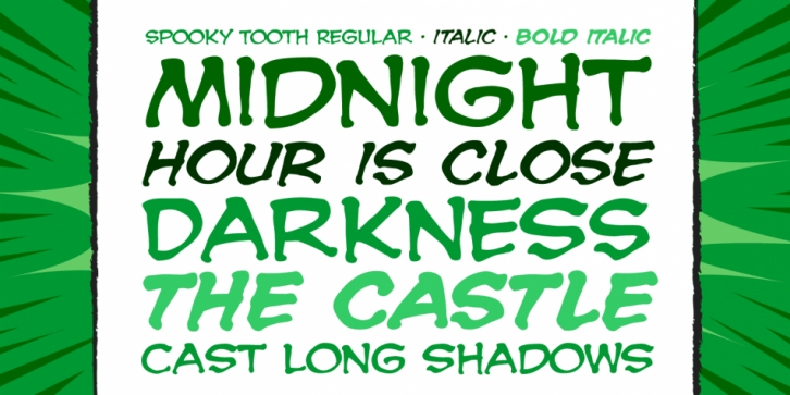 Spooky Tooth font preview