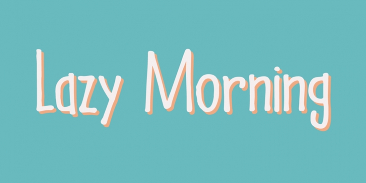 Lazy Morning font preview