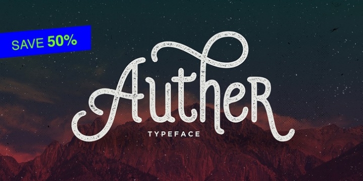 Auther font preview