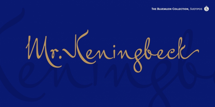 Mr Keningbeck Pro font preview