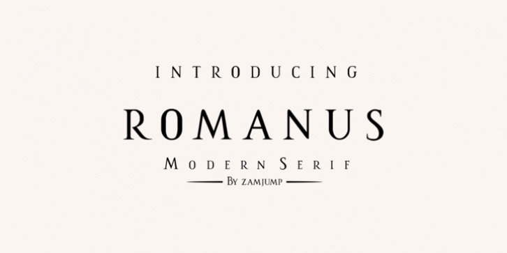Romanus font preview