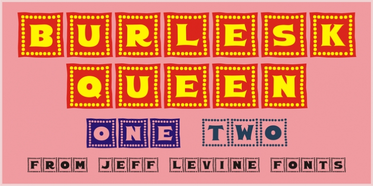 Burlesk Queen JNL font preview