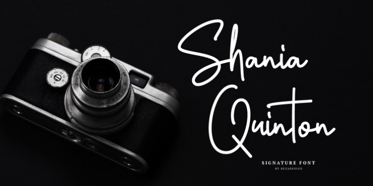 Shania Quinton font preview