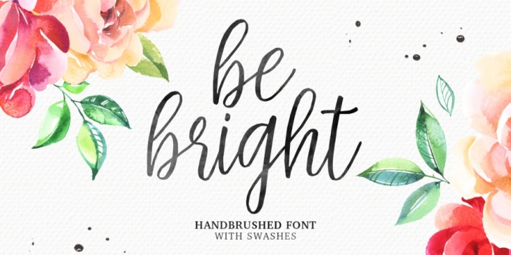 Be Bright font preview
