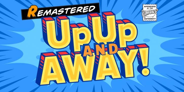Up Up And Away font preview