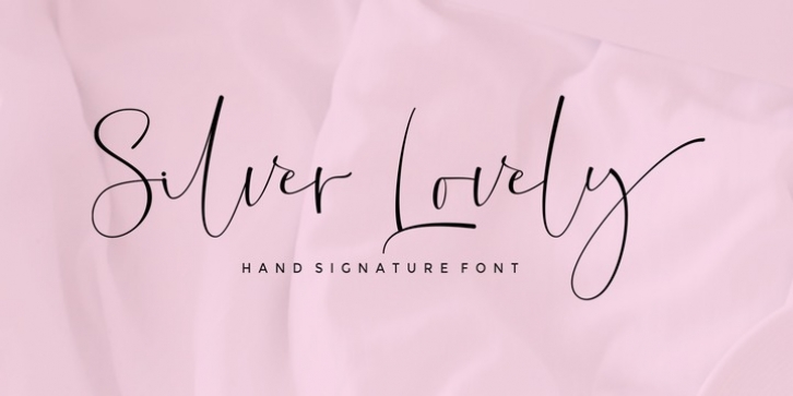 Silver Lovely font preview