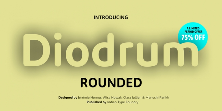 Diodrum Rounded font preview