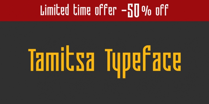 Tamitsa font preview