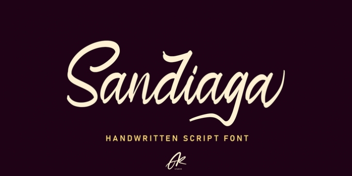 Sandiaga font preview