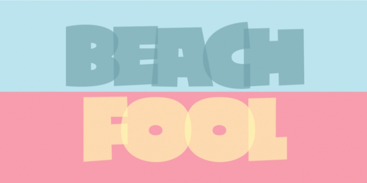 Beach Fool font preview
