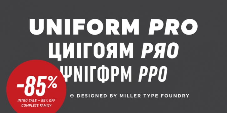 Uniform Pro font preview