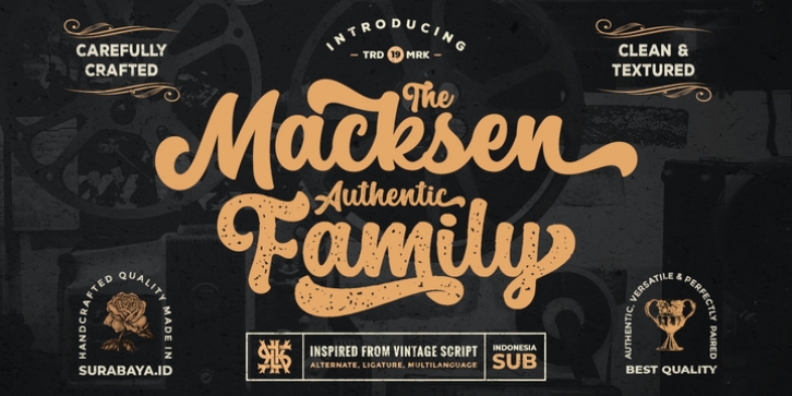 The Macksen font preview