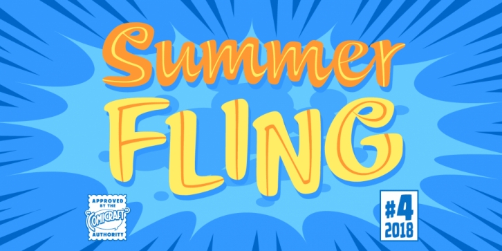 Summer Fling font preview