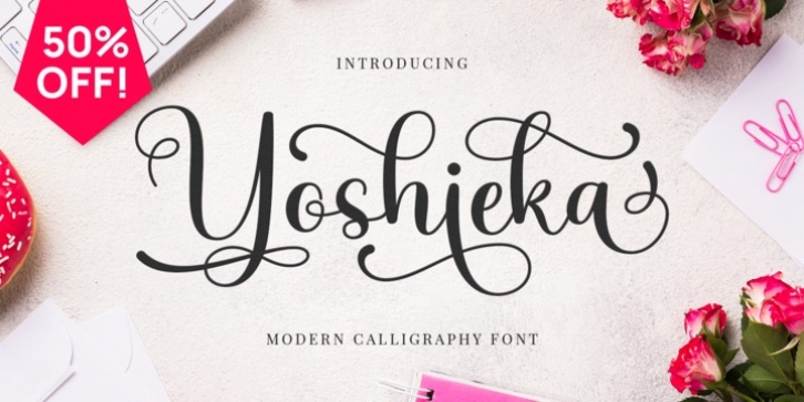 Yoshieka font preview