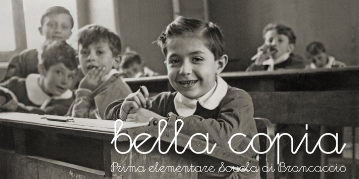 Bella Copia font preview