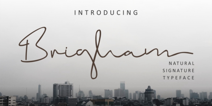 Brigham font preview