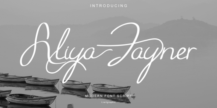 Aliya Jayner font preview