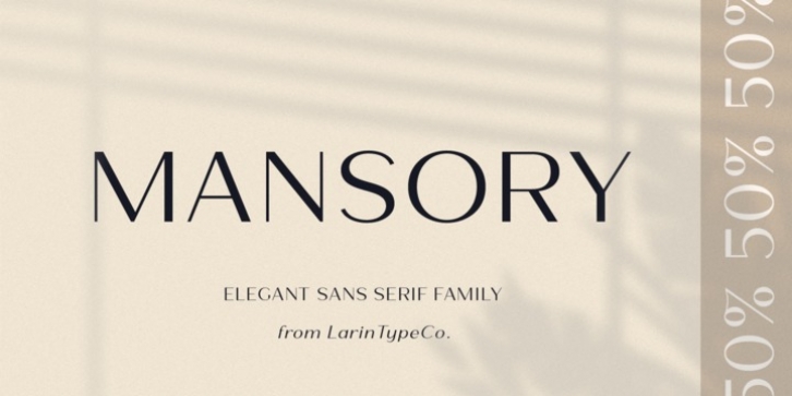 Mansory font preview