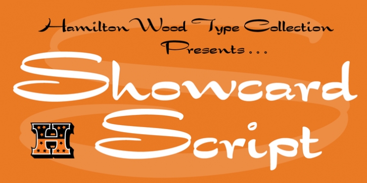 HWT Showcard Script font preview