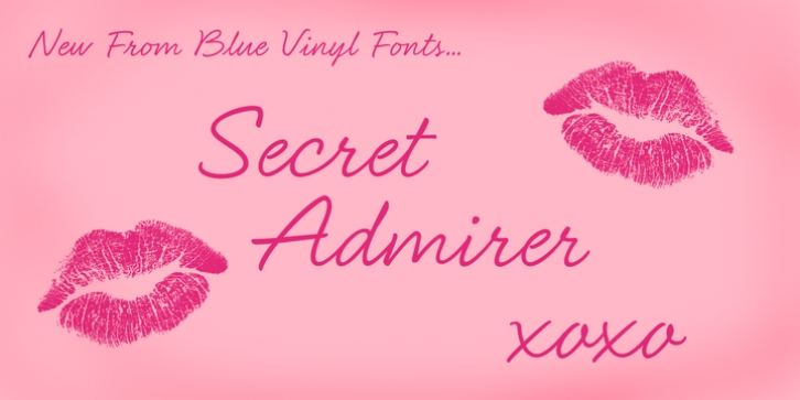 Secret Admirer font preview