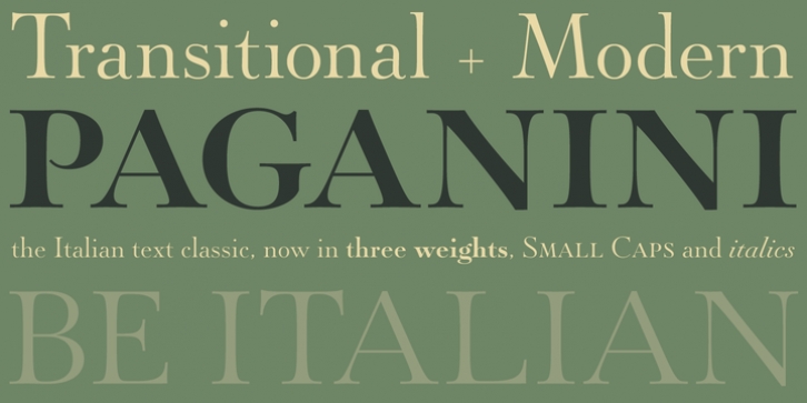 Paganini font preview