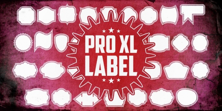 Label Pro XL font preview