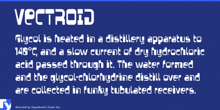 Vectroid font preview