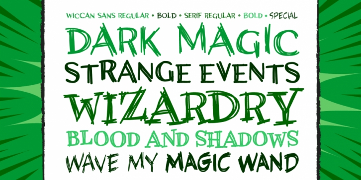 Wiccan font preview