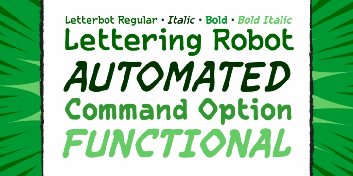 Letterbot font preview