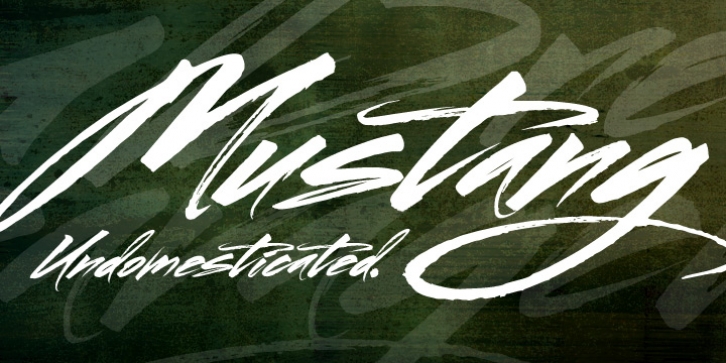 Mustang font preview
