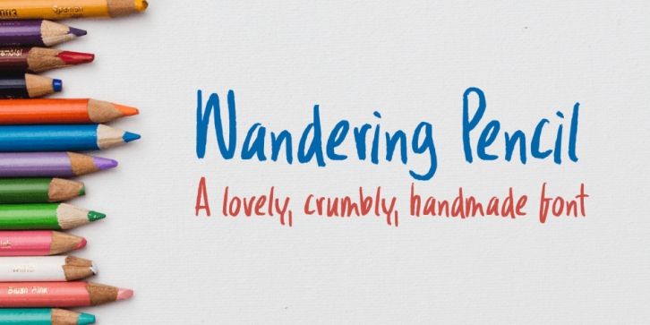 Wandering Pencil font preview